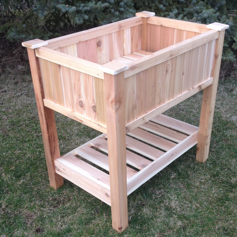 Elite Cedar 3 ft x 2 ft Western Red Cedar Raised Garden Wayfair